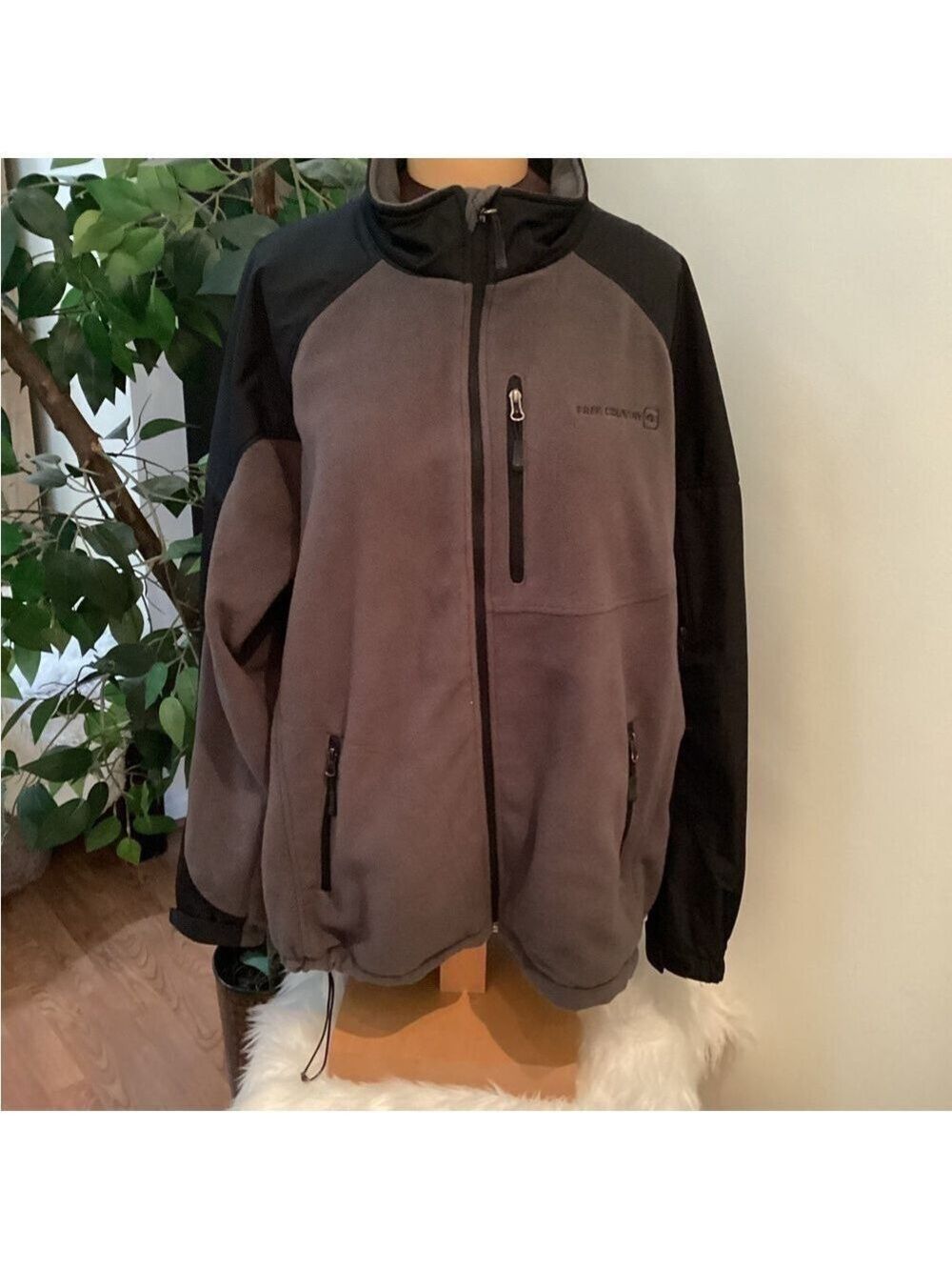 Free Country full zip fleece high neck jacket Men’s size XXL
